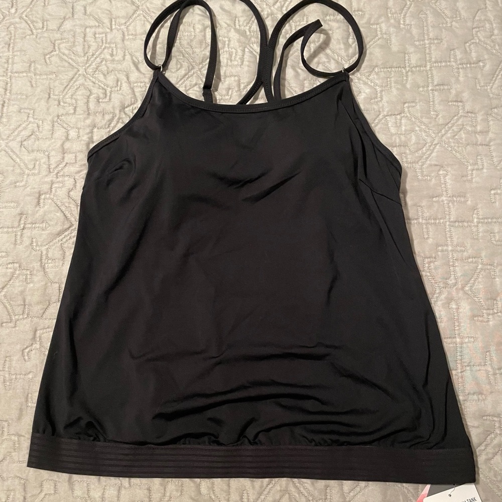 NWT Athleta cross back swim tank 38 B/C